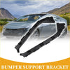 Black plastic rear bumper support bracket for toyota prius 2004-2009 shown from the back side in a pair