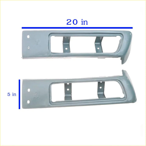 Gray plastic dashboard mounting brackets 20 inches long 5 inches wide for rear bumper tail lightset on datsun nissan 1973-1979