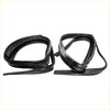 Black rubber weather stripping seals for rear door glass run channel on toyota hilux 2005-2015 window frame