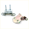 Silver metal rear door latch with two bolts and spring mechanism for Toyota Hilux Ute 1991-1997 door hinges lh