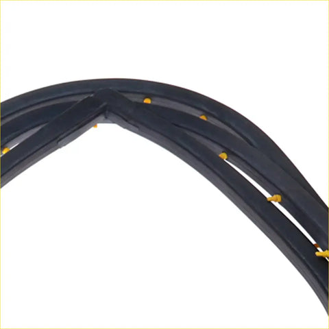Rear door inner weatherstrip for nissan datsun 230 240c 260c 1971 1975 black rubber with yellow dots on backside