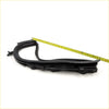 Black rubber rear door quarter window weatherstrip with textured ridged surface for Toyota Hilux Revo 2015-2023