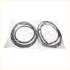 Two black rubber rear door weatherstrip gaskets for mitsubishi chrysler sigma colt galant sealed in clear bags