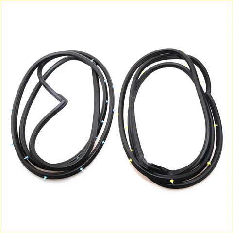 Black rubber rear door weatherstrip set with small colored tabs for nissan patrol safari y60 gq wagon 1991-1995