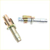 Rear drum brake shoes adjuster with brass and silver metal connectors featuring gears and clamps for toyota hilux 72-78