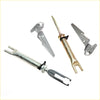 Silver and brass-colored metal rear drum brake shoes adjuster with matte finish for toyota hilux 2005-2015