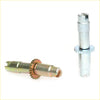 Silver and brass rear drum brake shoes adjuster bolts with gear-like serrations for toyota hilux 1988-1997