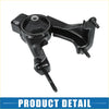 Black painted metal rear engine support mount with threaded bolts and rubber bushings for toyota caldina 2002-2007