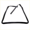 Black rubber rear glass run channel weatherstrip seal for toyota hilux 1988-1997 vehicle window frame back side