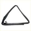 Black rubber rear glass run channel for Toyota Hilux 1988-1997 with triangular shape and reinforced edges