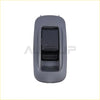 Gray plastic rear glass switch with black rectangular button for left or right side toyota tacoma 2005 to 2012