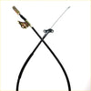 Black rear hand parking brake cable with metallic connectors and chain end for toyota hilux 2004-2015
