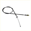 Black rear hand parking brake cable for toyota hilux 2004-2015 with metallic end and coiled spring durable sheath