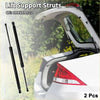 Black rear hatch lift support struts with oem 689500r010 for white 2013-2018 toyota rav4 shown from back side