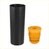 Rear jounce bumper dust cover with yellow multi-layered rubber insert for toyota 4wd ute offroad use