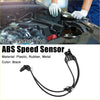 Rear left black abs wheel speed sensor for toyota venza 2009-2015 made of plastic rubber and metal shown from back side