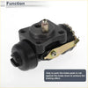 Black cast iron rear left brake wheel cylinder with brass lever and threaded parts for 1972-1980 toyota land cruiser