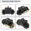 Rear left brake wheel cylinder for Toyota Land Cruiser with black hydraulic body metallic piston and brass adjustment lever