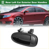 Rear left exterior door handle for toyota avalon 1995-1999 black plastic with spring mechanism and mounting hardware backside view