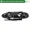 Rear left exterior door handle for toyota avalon 1995-1999 black plastic back side showing spring and metal hardware