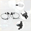 Rear left right abs speed sensor set for toyota highlander with black plastic connectors and coiled wiring shown from back side