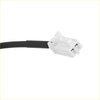 Black insulated rear abs speed sensor cable with white plastic connector and two metal pins for toyota highlander
