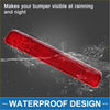 Rear left side red waterproof bumper reflector for toyota prius 2012-2019 with textured surface for better visibility
