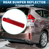 Rear left side bumper reflector for toyota prius 2012-2019 red textured plastic back side for vehicle safety