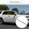 Black windshield wiper blade for toyota 4runner shown from the back side designed for rear left weatherstrip window seal use