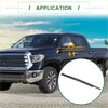 Black rubber rear left windshield wiper blade for toyota tundra window seal 2007-2021 shown from back side