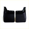 Black rubber rear mud guard flaps for nissan navara d22 1997-2004 designed for vehicle protection backside view