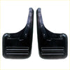 Rear black plastic mudflap for toyota hilux sr sr5 2005-2009 with glossy finish and three horizontal ridges