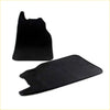 Black suede car floor mats for driver and passenger side fit toyota hilux 2004-2015 rear mudguard use