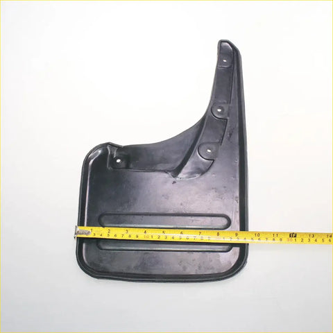 Black rubber rear mudguard mud flap for toyota hilux sr5 kun26 with molded contours and mounting holes visible