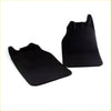 Black rubber rear mud flaps for toyota hilux kun26 ggn25 sr dlx 4wd 2004-2016 shown from back side