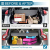 Gray fabric trunk organizer with sleek minimalist design for efficient car storage with rear retractable cargo cover for toyota 4runner 2025 gloss black