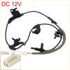 Black rear right abs wheel speed sensor for toyota rav4 with coiled wire and white 2-pin connector with mounting brackets