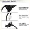Rear right abs wheel speed sensor for toyota venza 2009-2015 made of black reinforced abs plastic and metal with white connector