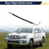 Rear right brake hose for Toyota 4Runner black rubber with metal fittings shown from the backside for 2010-2018 models