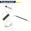 Rear right brake hose for Toyota 4Runner 2010-2018 black rubber with chrome metal fittings and 90-degree elbow joint shown from back