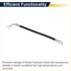 Rear right brake hose for toyota 4runner black rubber coated with metallic fittings and a curved end