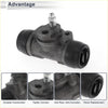 Rear right brake wheel cylinder for toyota 4runner with black cast iron body rubber end caps and threaded metal bolt