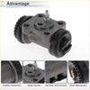 Black cast iron rear right brake wheel cylinder with threaded bolt and rubber seals for toyota dyna 1999-2004