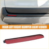 Rear right bumper reflector light cover for toyota rav4 2019-2023 in red plastic with sleek textured surface back view