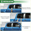 Silver trim window molding for the rear right door belt weatherstrip on a toyota tacoma truck