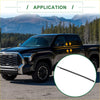 Black windshield wiper blade shown from the back for rear right weatherstrip window seal on toyota tundra 2007-2021