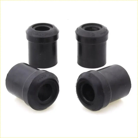 Black rubber cylindrical rear spring bushings with hollow center for datsun nissan ute 620 1972-1979 4pcs