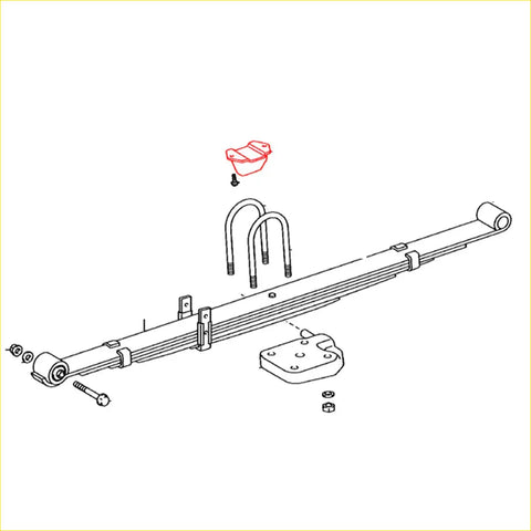 Rear spring bumper set for toyota hilux 4runner 2005-2015 showing metallic coil spring suspension with u-bolts and brackets