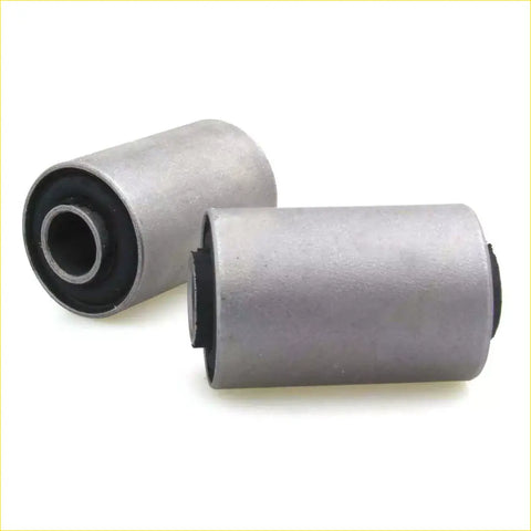 Silver-colored rubber rear spring front bushings with black seals for datsun nissan 620 suspension 1972-1979