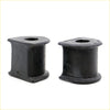 Black rubber rear stabilizer bar bushings with rectangular ends and central hole for toyota hilux 1972-1978